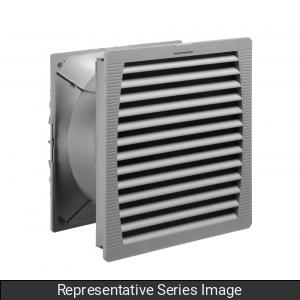 Hammond PF67000T12BK460 Type 12 Filter Fan, 560 CFM, 460V AC, ABS-FR, 12.60" H x 12.60" W x 5.91" D, Black.