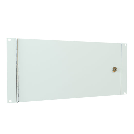 Hammond PHPF19008LG2 5U Hinged Locking Rack Security Cover, 14-Gauge Steel, 8.75" H x 19.00" W, Light Gray, Two Keys.