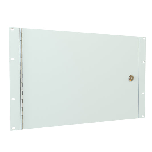 Hammond PHPF19012LG2 7U Hinged Locking Rack Security Cover, 14-Gauge Steel, 12.25" H x 19.00" W, Light Gray, Two Keys.