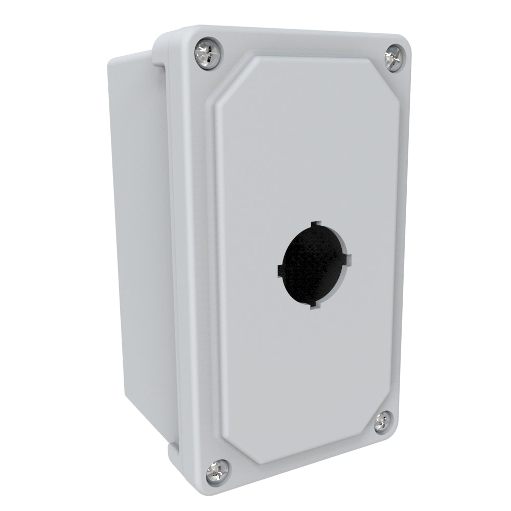 Hammond PJ744P1 N4X Polyester Pushbutton Enclosure - 1x 30.5mm Hole 7" x 4" x 4"
