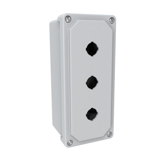 Hammond PJ944P223 N4X Polyester Pushbutton Enclosure - 3x 22.5mm Holes 9" x 4" x 4"