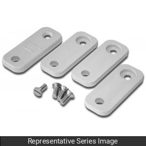 Hammond PJW4NUFS PJU/PCJ Replacement Mounting Feet, Set of 4, Polycarbonate, Fits 6" x 6" Through 14" x 12" Enclosures.