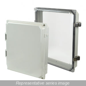 Hammond PJHMI66CCHTP Polycarbonate HMI Hinged Cover Kit, Clear Cover, Tamperproof Screws, 5.93" H x 6.15" W x 2.27" D.