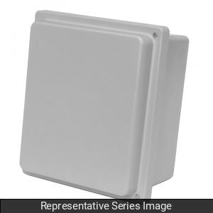 Hammond PJ14126RHW N4X Polyester Junction Box, Raised Hinged Window Cover - 14.13" x X12.26" x 6.13"