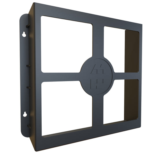 Hammond PKT1212 Literature Pocket, Black Plastic, Includes Adhesive Tape and Surface Prep Swab, 12.00" H x 12.00" W x 2.50" D.