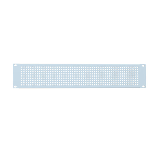 Hammond PPFS19003LG2 2U Perforated Rack Filler Panel, 16-Gauge Steel, 19.00" W x 3.50" H, Light Gray.