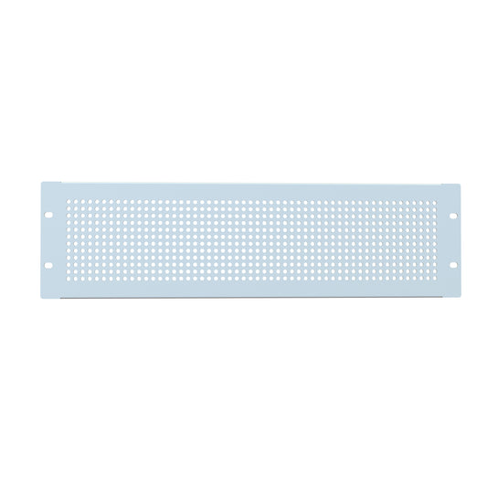 Hammond PPFS19005LG2 3U Perforated Rack Filler Panel, 16-Gauge Steel, 19.00" W x 5.25" H, Light Gray.