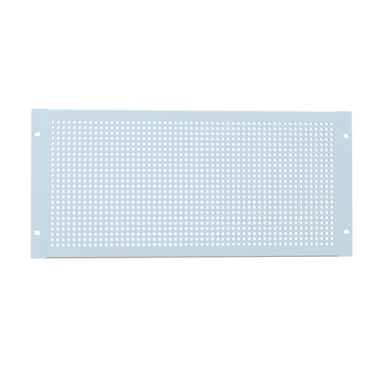 Hammond PPFS19008LG2 5U Perforated Rack Filler Panel, 16-Gauge Steel, 19.00" W x 8.75" H, Light Gray.