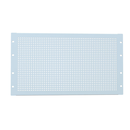 Hammond PPFS19010LG2 6U Perforated Rack Filler Panel, 16-Gauge Steel, 19.00" W x 10.50" H, Light Gray.