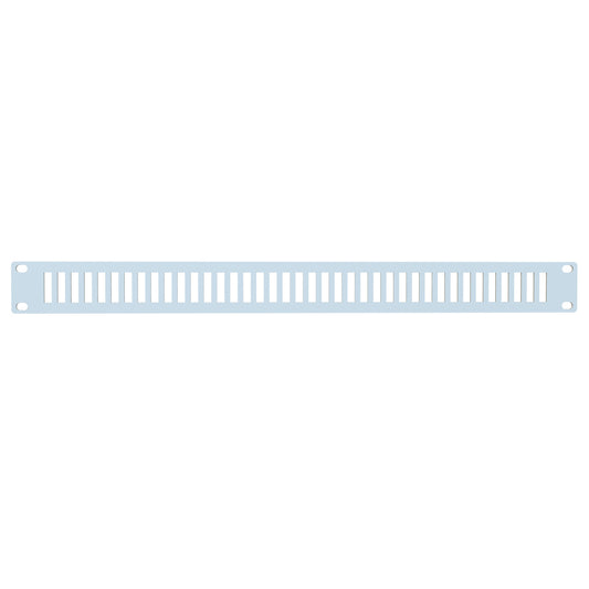 Hammond PVSS19001LG2 1U Slotted Rack Panel, 14-Gauge Steel, 19.00" W x 1.75" H, 29% Open Area, Light Gray.