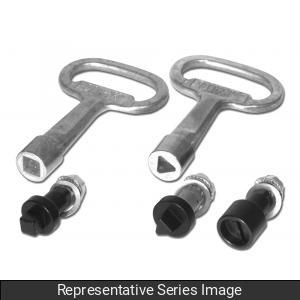 Hammond 2DBI3SS Quarter Turn Double Bit Insert, 3mm Pin, Stainless Steel, For Eclipse and Series 2000 Enclosures.