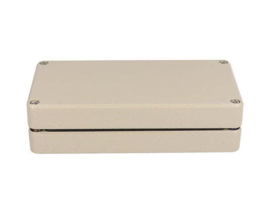 Hammond R102-084-000 Type 4X/IP66 Diecast Aluminum Enclosure, Matching Lid/Body, 80 x 160 x 40 mm, RAL 7032 Beige.
