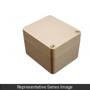 Hammond R132-102-000 Type 4X/IP66 Fiberglass-Reinforced Polyester Enclosure, Screw Cover, 102 x 152 x 81 mm, RAL 7032 Beige.