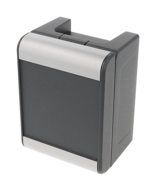 Hammond R133-090-000 IP66/IP67/IP68/IP69K Diecast Aluminum Enclosure, Recessed Hinged Lid, 120 x 90 x 70 mm, RAL 7016 Gray.
