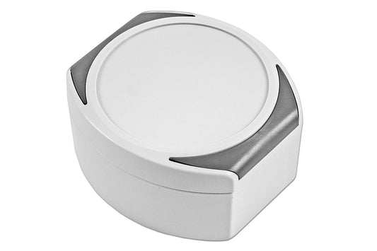 Hammond R285-100-000 Type 4X/IP66 UV-Resistant Luran Enclosure, Round Recessed Lid, 130 x 119 x 65 mm, RAL 7035 Lt Gray.