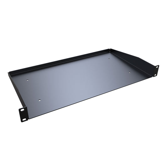 Hammond RASU190110BK1 U1 Single Unit (1U) 19" Rack Shelf, Depth: 10" 42 LB Weight Capacity