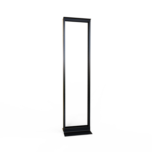Hammond Rack Basics RB-2PA1945BK 19" 45U Aluminum 12-24 2-Post Rack, Black
