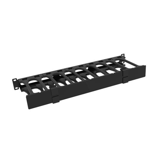Hammond Rack Basics RB-HFMD1 19" 1U 6.54" Deep Finger Manager with Door