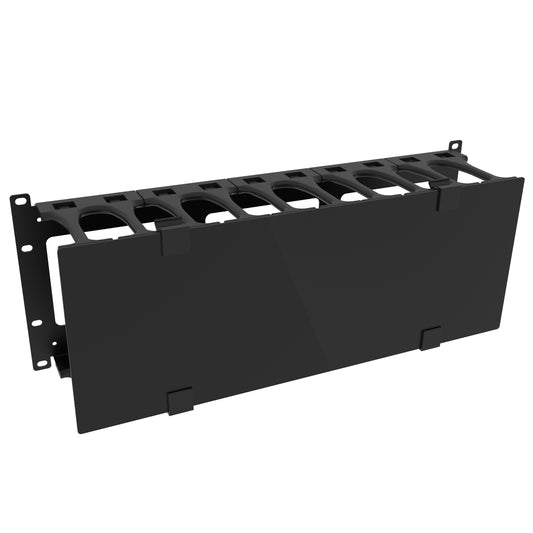Hammond Rack Basics RB-HFMS4 19" 4U 4.81" Deep Finger Manager with Door