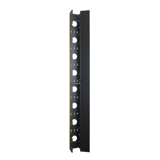 Hammond Rack Basics RB-VCM44 44U 6" Wide 5" Deep Server Rack Vertical Cable Manager with Hinged Door