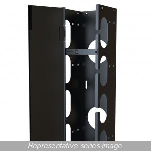 Hammond Rack Basics RB-VCM40 40U 6" Wide 5" Deep Server Rack Vertical Cable Manager with Hinged Door