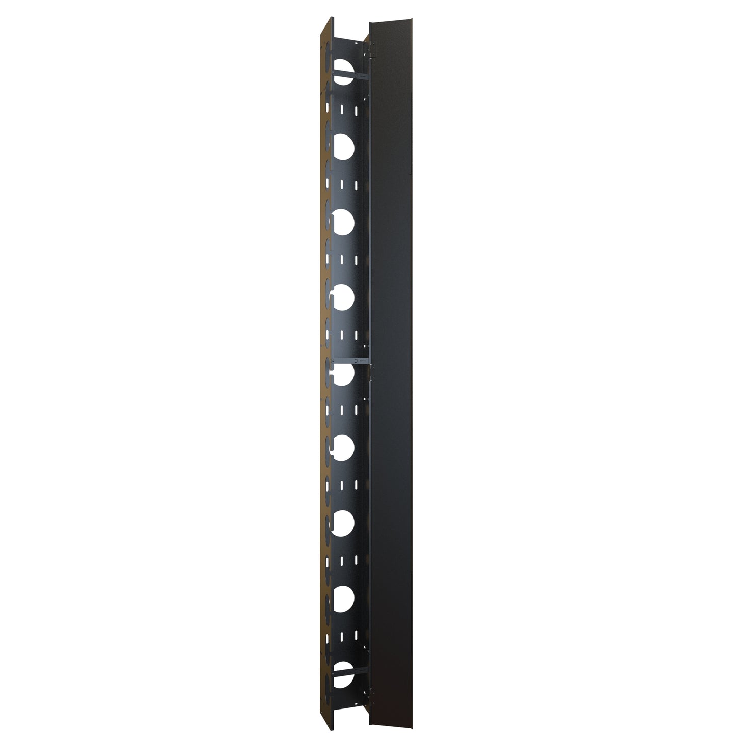 Hammond Rack Basics RB-VCM48 48U 6" Wide 5" Deep Server Rack Vertical Cable Manager with Hinged Door