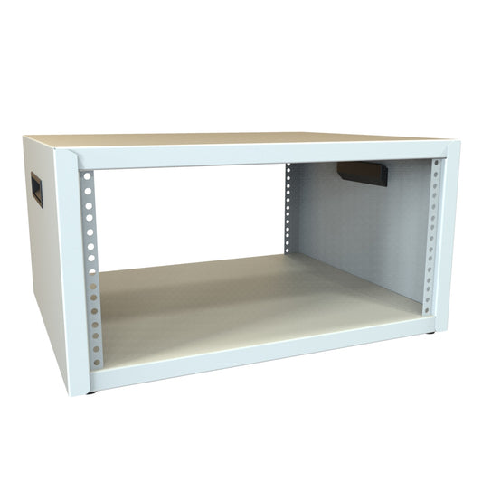 Hammond RCBS1900817LG1 5U Studio Rack Cabinet, 16-Gauge Welded Steel, 600 lb, 10.75" H x 21.00" W x 17.50" D, Light Gray.