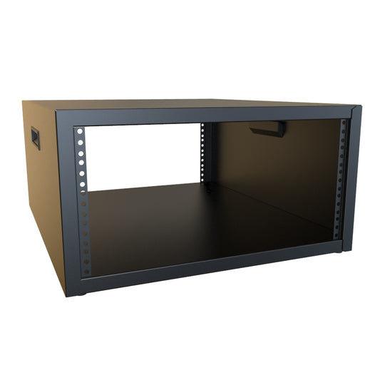 Hammond RCBS1900824BK1 5U Studio Rack Cabinet, 16-Gauge Welded Steel, 600 lb, 10.75" H x 21.00" W x 24.50" D, Black.