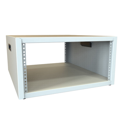 Hammond RCBS1900824LG1 5U Studio Rack Cabinet, 16-Gauge Welded Steel, 600 lb, 10.75" H x 21.00" W x 24.50" D, Light Gray.
