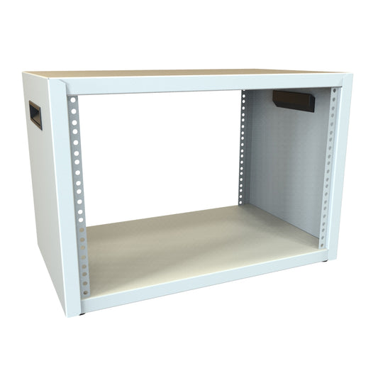 Hammond RCBS1901213LG1 7U Studio Rack Cabinet, 16-Gauge Welded Steel, 600 lb, 14.25" H x 21.00" W x 13.00" D, Light Gray.