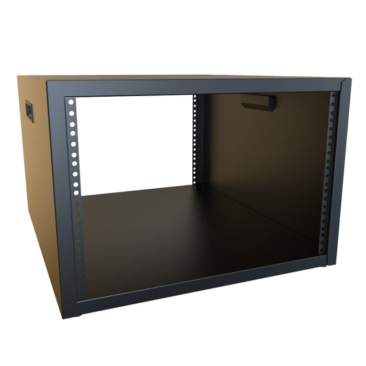 Hammond RCBS1901224BK1 7U Studio Rack Cabinet, 16-Gauge Welded Steel, 600 lb, 14.25" H x 21.00" W x 24.50" D, Black.