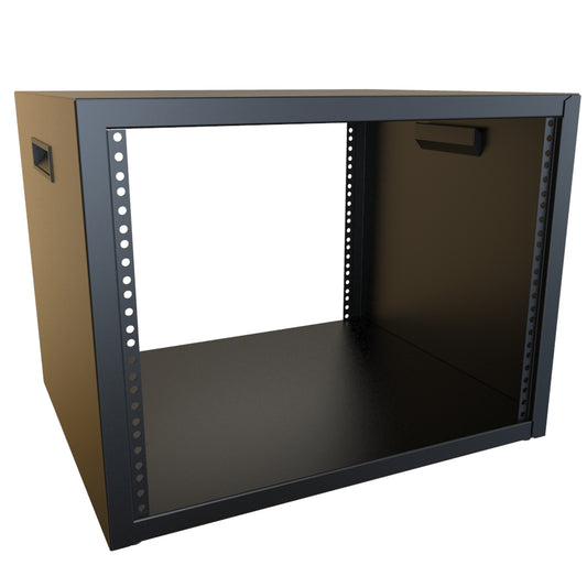 Hammond RCBS1901417BK1 8U Studio Rack Cabinet, 16-Gauge Welded Steel, 600 lb, 16.00" H x 21.00" W x 17.50" D, Black.