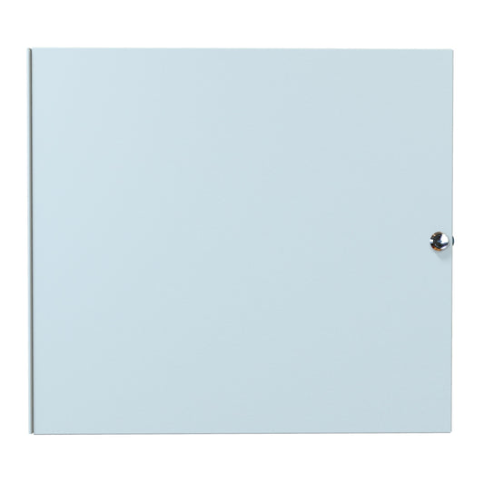 Hammond RCHD1917LG1 10U Solid Locking Door for RCH Cabinets, 16-Gauge Steel, 17.50" H, Reversible Hinge, Lock/2 Keys, Light Gray.