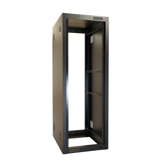 Hammond RCK36U32BK 36U+1U Knock-Down Rack Cabinet, 16-Gauge Steel, 1,050 lb, 68.00" H x 24.00" W x 32.00" D, Black.