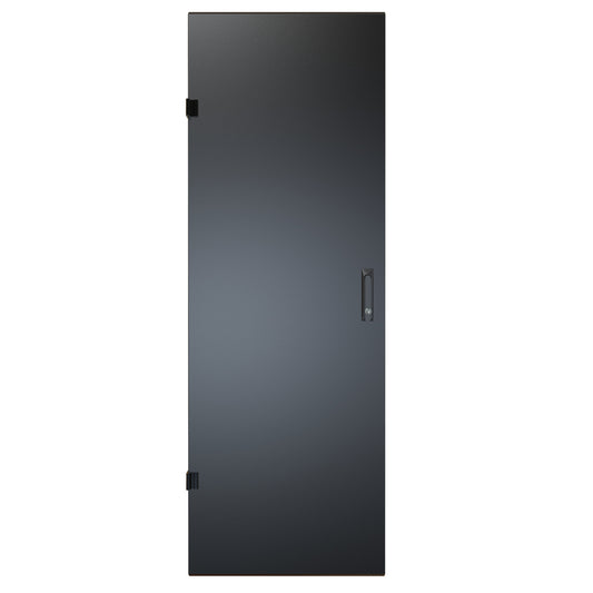 Hammond RCKSD36UBK1 Solid Locking Door for 36U RCK Cabinets, 16-Gauge Steel, Reversible Hinge, Lock/Keys, Black.