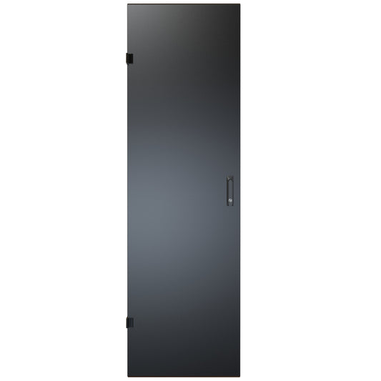 Hammond RCKSD42UBK1 Solid Locking Door for 42U RCK Cabinets, 16-Gauge Steel, Reversible Hinge, Lock/Keys, Black.