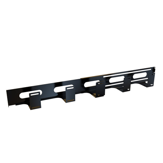 Hammond RDCM2136BK 2U Adjustable Front-to-Rear Cable Manager, 16-Gauge Steel, 3.00" H x 3.95" W x 21.50"- 36.50" D, Black.