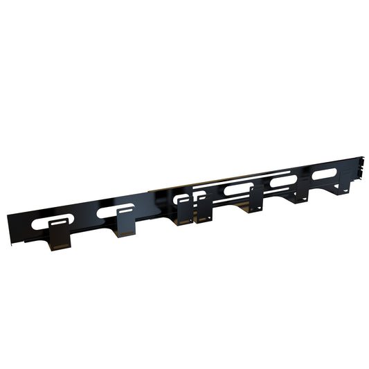 Hammond RDCM3348BK 2U Adjustable Front-to-Rear Cable Manager, 16-Gauge Steel, 3.00" H x 3.95" W x 33.50"- 48.50" D, Black.
