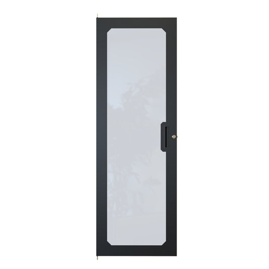 Hammond REDFP19056BK1 Acrylic Window Locking Door for 32U REFK Cabinets, 16-Gauge Steel, 56.00" H, Lock/2 Keys, Black.