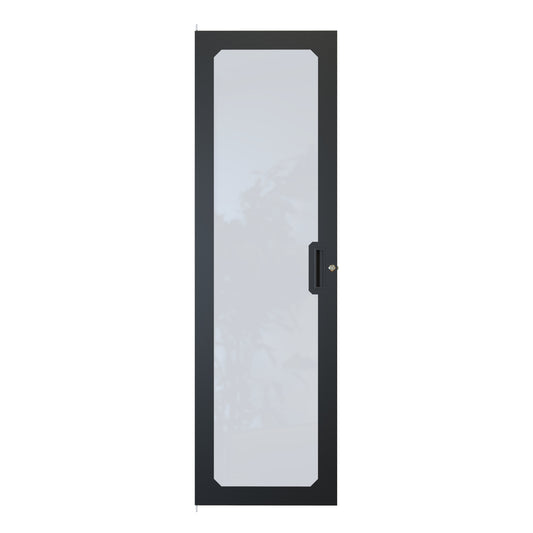 Hammond REDFP19063BK1 Acrylic Window Locking Door for 36U REFK Cabinets, 16-Gauge Steel, 63.00" H, Lock/2 Keys, Black.