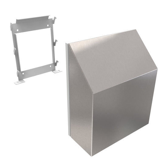 Hammond RH20000N4S16FDA Sanitary Type 4X Filterfan Rainhood, 316 Stainless Steel, 10.44" H x 8.70" W x 3.56" D.