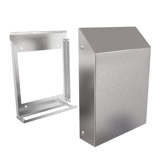 Hammond RH20000SS Type 3R Filterfan Rainhood, 304 Stainless Steel, 10.44" H x 7.77" W x 2.17" D.