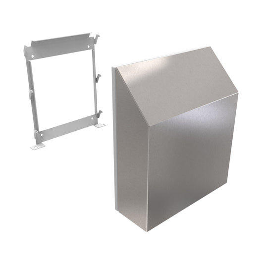 Hammond RH30000N4S16FDA Sanitary Type 4X Filterfan Rainhood, 316 Stainless Steel, 12.68" H x 10.87" W x 3.56" D.