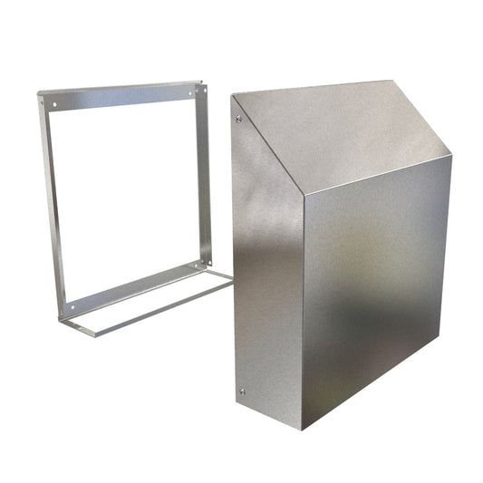 Hammond RH60000SS Type 3R Filterfan Rainhood, 304 Stainless Steel, 15.88" H x 14.66" W x 4.33" D.