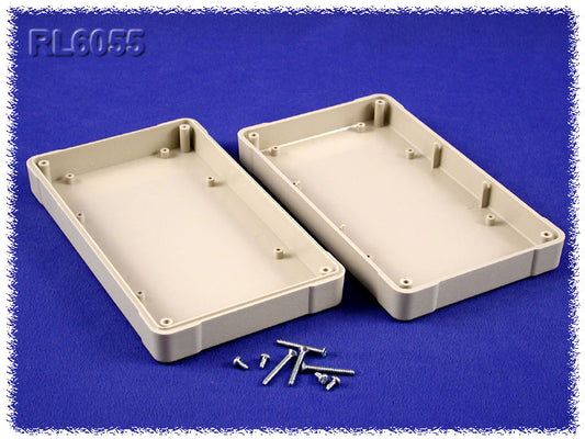 Hammond RL6055 Deep-Lid ABS Project Enclosure, IP54, Gray, 180 x 106 x 40 mm.