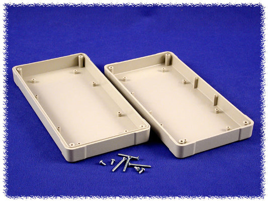 Hammond RL6065 Deep-Lid ABS Project Enclosure, IP54, Gray, 206 x 106 x 40 mm.