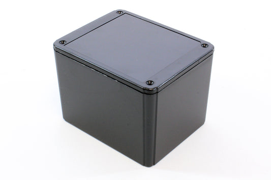 Hammond RL6365BK Shallow-Lid ABS Project Enclosure, IP54, Black, 125 x 100 x 90 mm.
