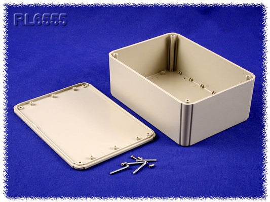 Hammond RL6555 Shallow-Lid ABS Project Enclosure, IP54, Gray, 175 x 125 x 70 mm.
