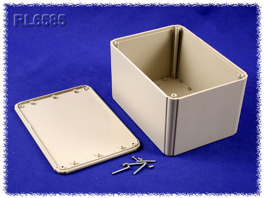 Hammond RL6585 Shallow-Lid ABS Project Enclosure, IP54, Gray, 175 x 125 x 100 mm.