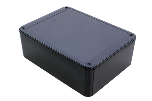 Hammond RL6655BK Shallow-Lid ABS Project Enclosure, IP54, Black, 200 x 150 x 70 mm.